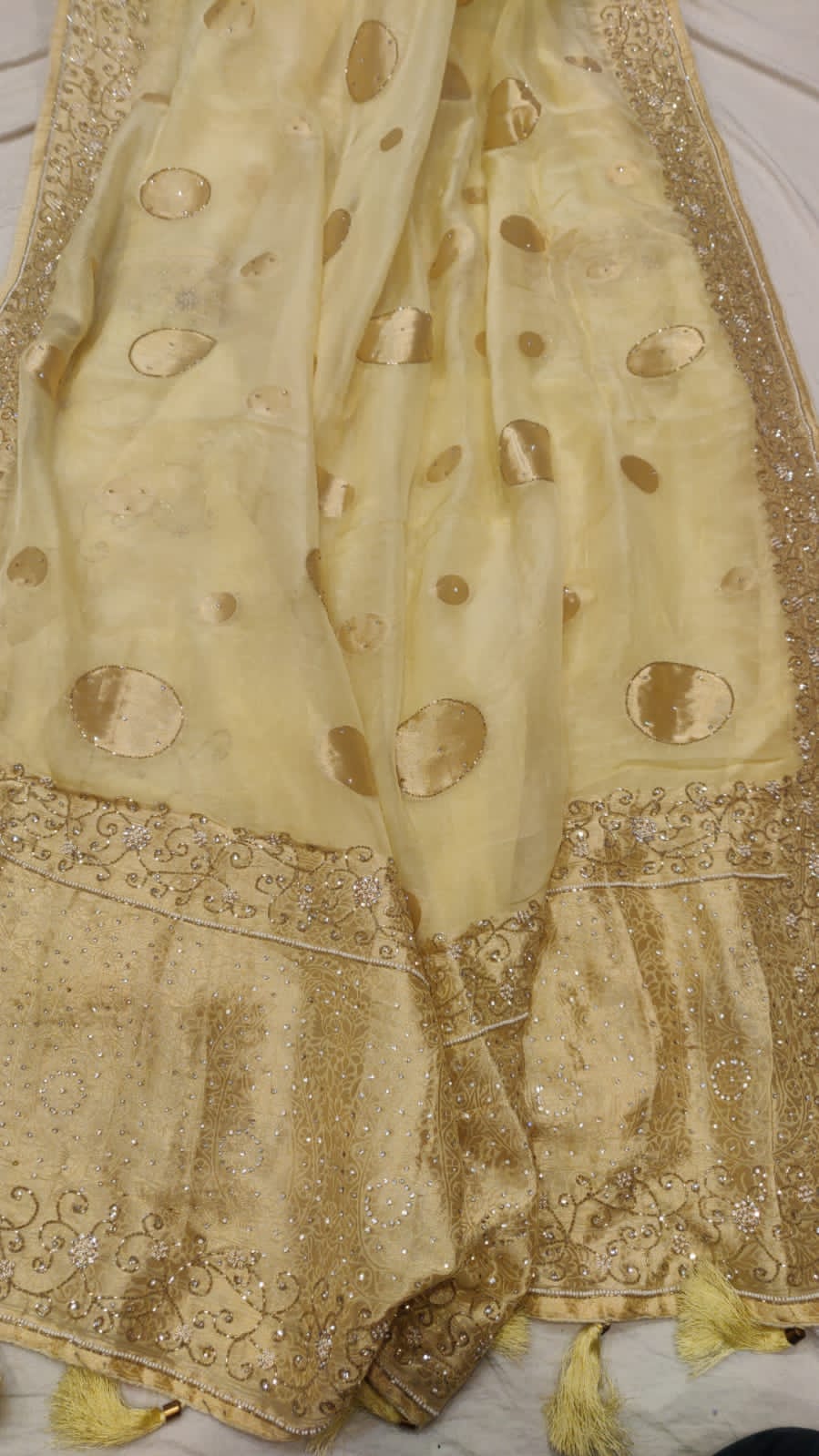 Olivia organza partywear saree - Saffronfashionindia