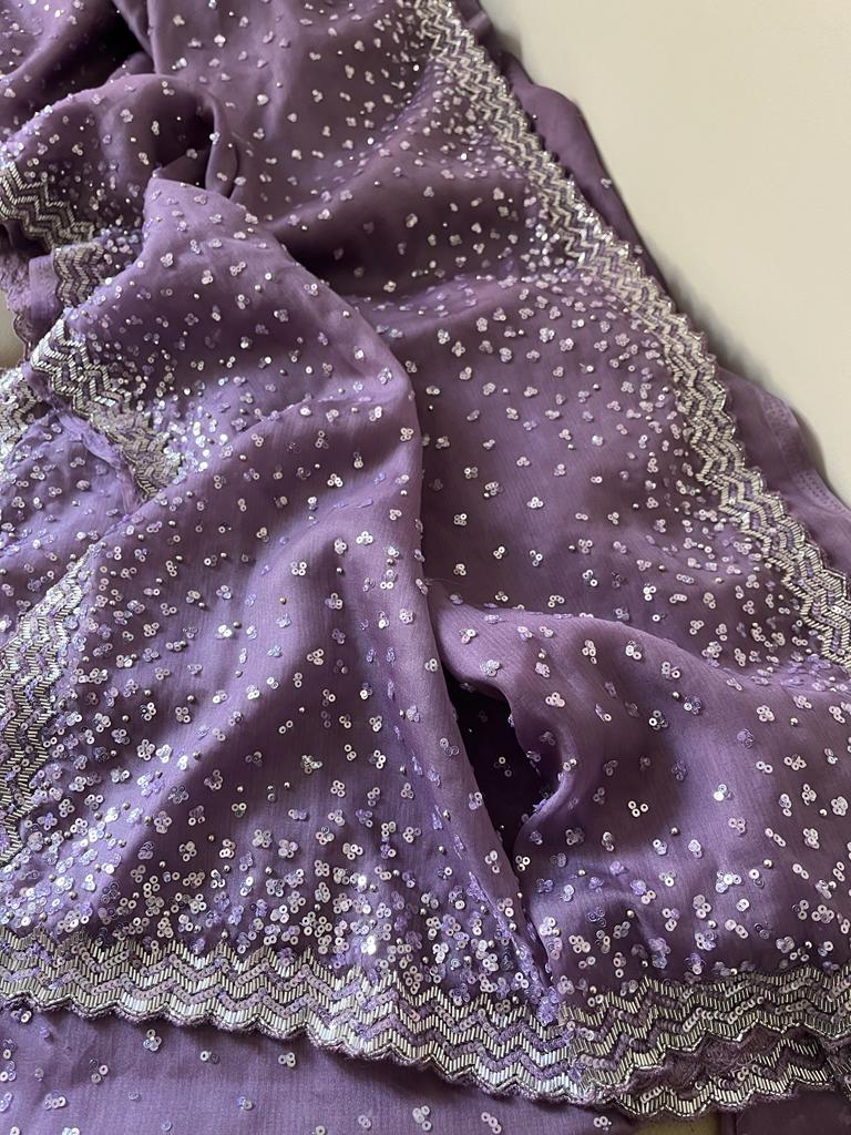 Trending organza saree - Saffronfashionindia