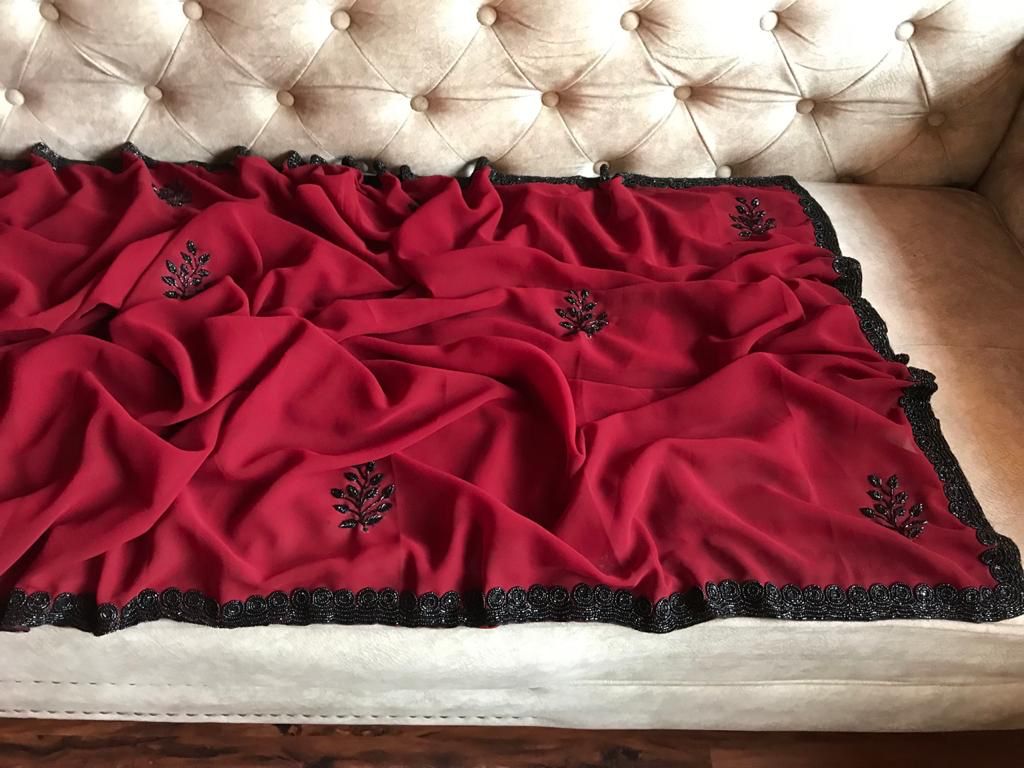 Saptami inspired saree - Saffronfashionindia