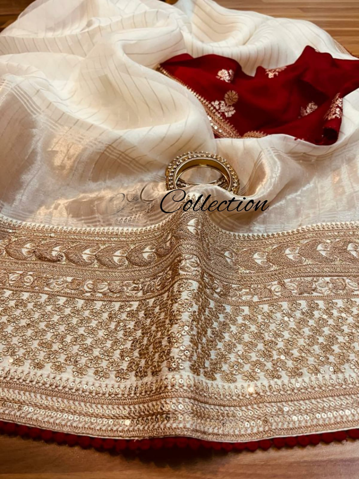 Shashi organza weaved saree - Saffronfashionindia