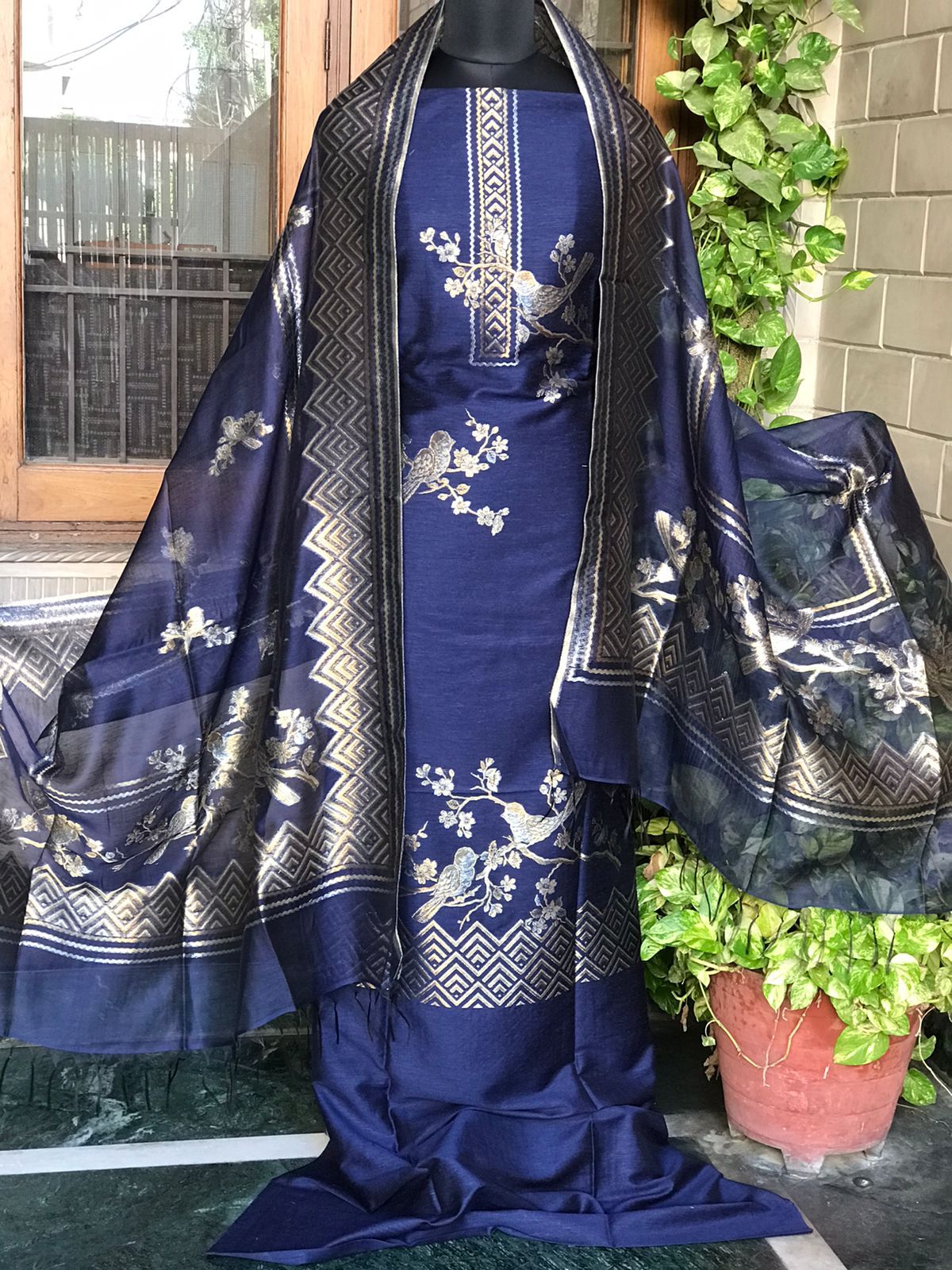 Royalty blue salwarsuit - Saffronfashionindia
