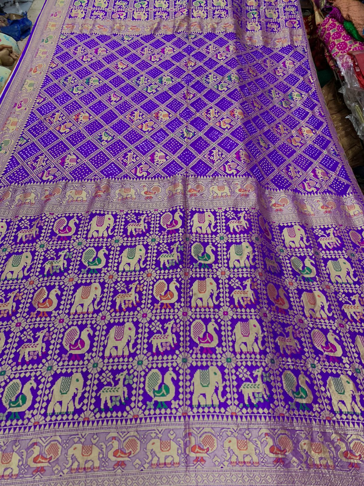 Fenicia bandhani gorgette dupatta - Saffronfashionindia