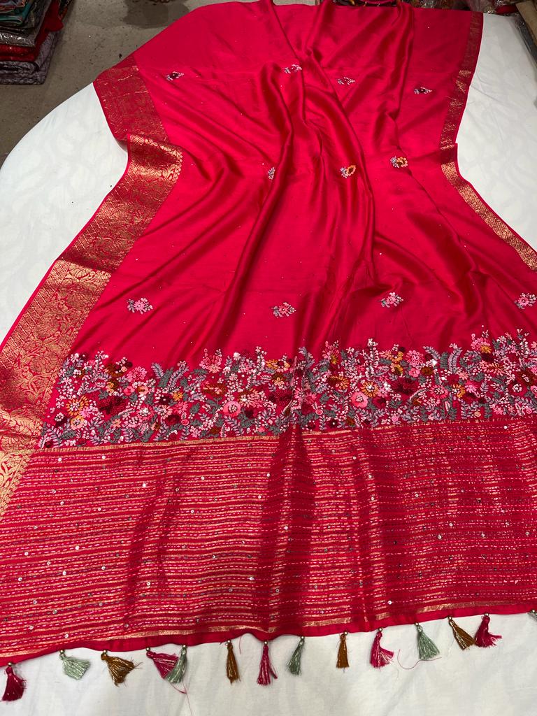 Munga silk saree - Saffronfashionindia