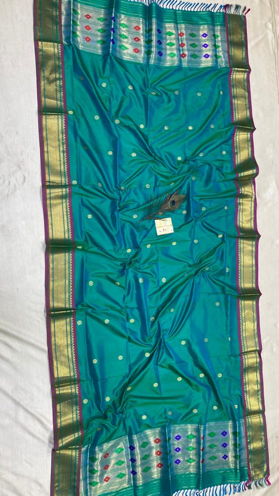 Paithani inspired dupatta - Saffronfashionindia