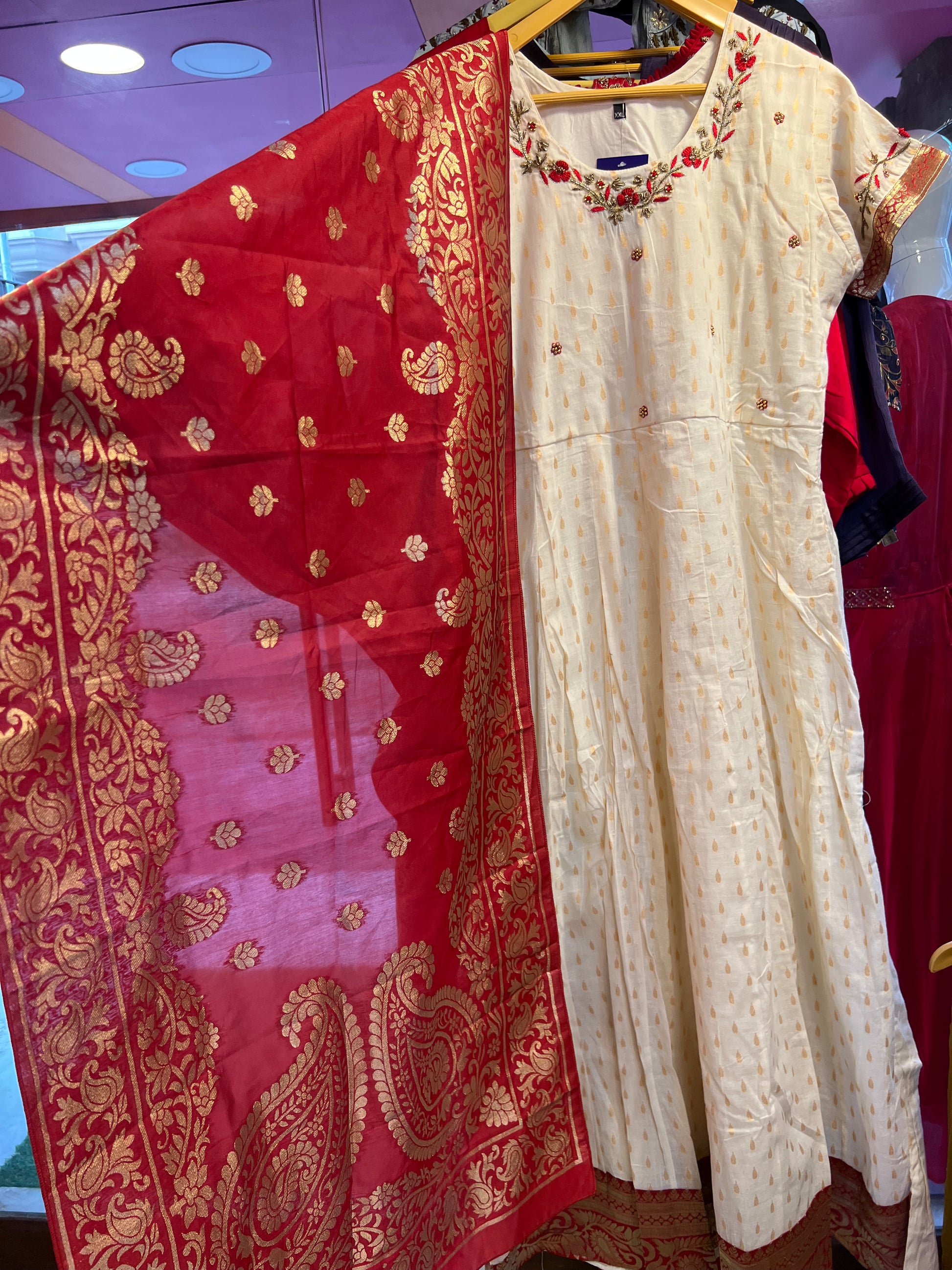 Ranisha Kurti dupatta set - Saffronfashionindia