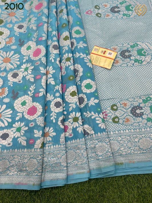 Oceanz tilfi Banarsi saree - Saffronfashionindia
