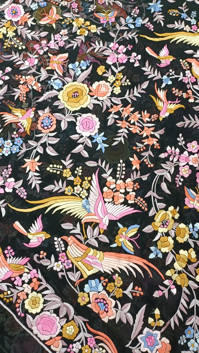 Ramashri Parsi gara Indian heritage saree - Saffronfashionindia