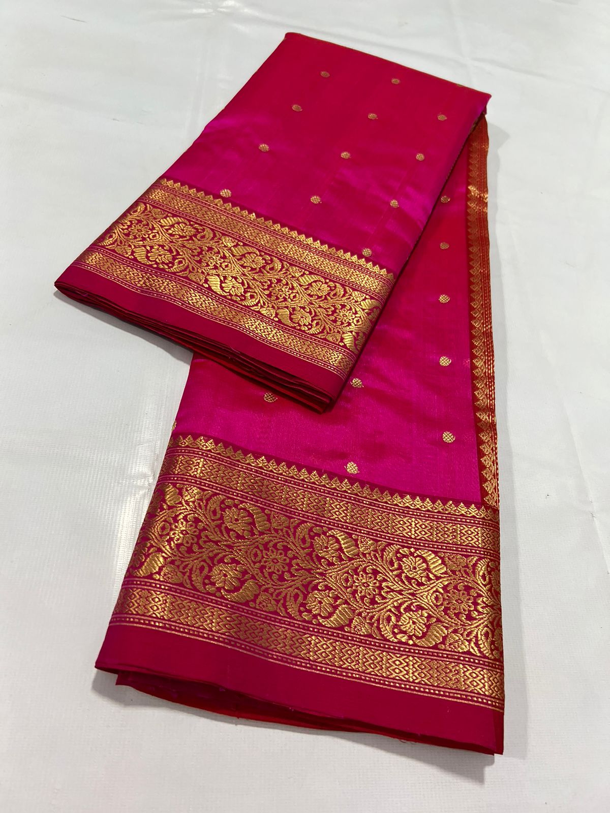 Niharika Chanderi Pattu saree - Saffronfashionindia