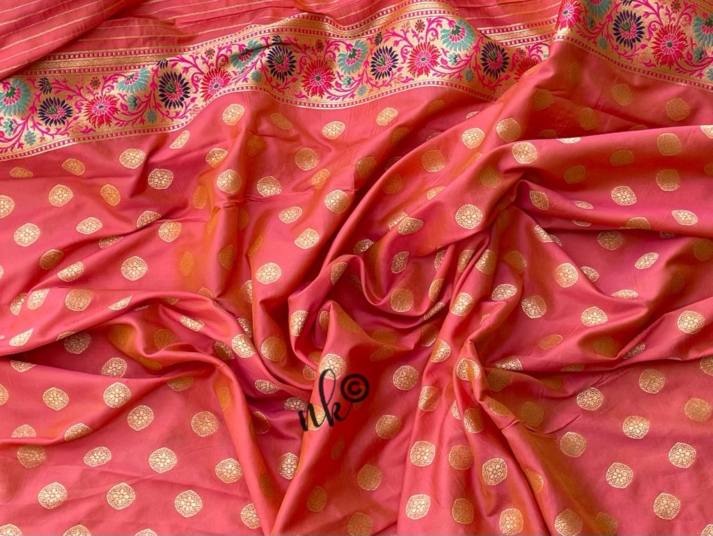 Reet Katan soft silk sari - Saffronfashionindia