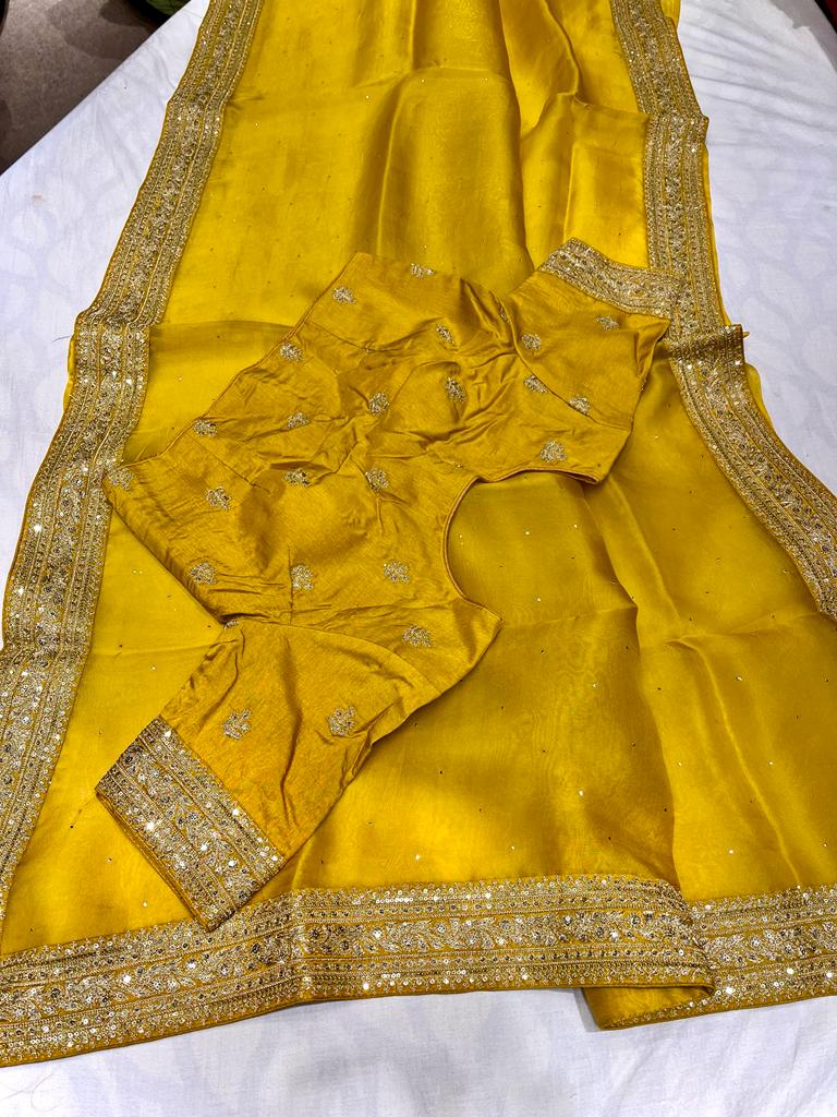 Fenicia saree/organza saree - Saffronfashionindia