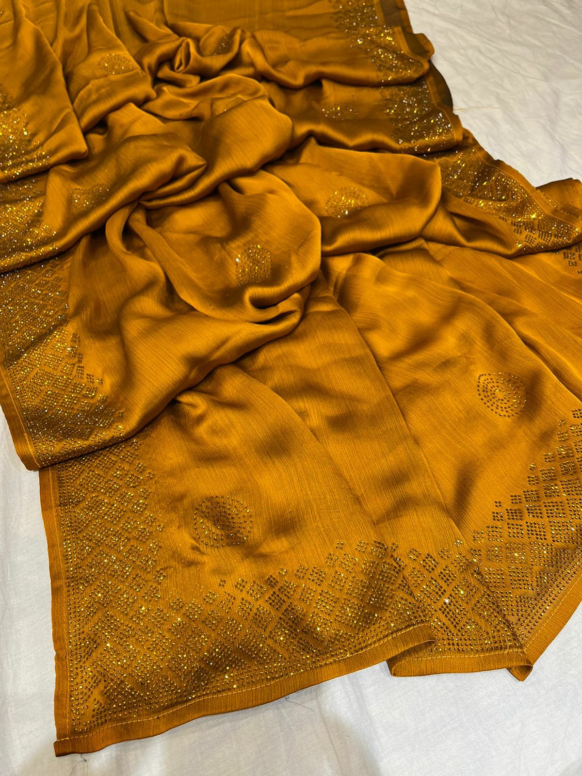 Valeria satin saree - Saffronfashionindia