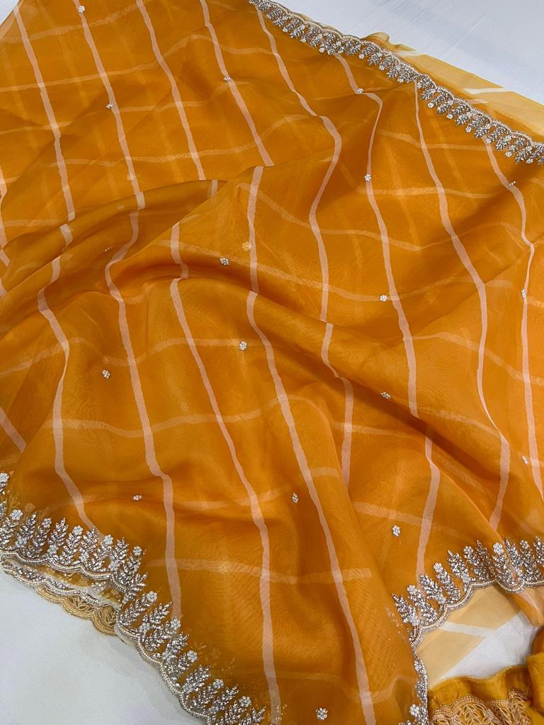 Falecia moti jarkan saree - Saffronfashionindia