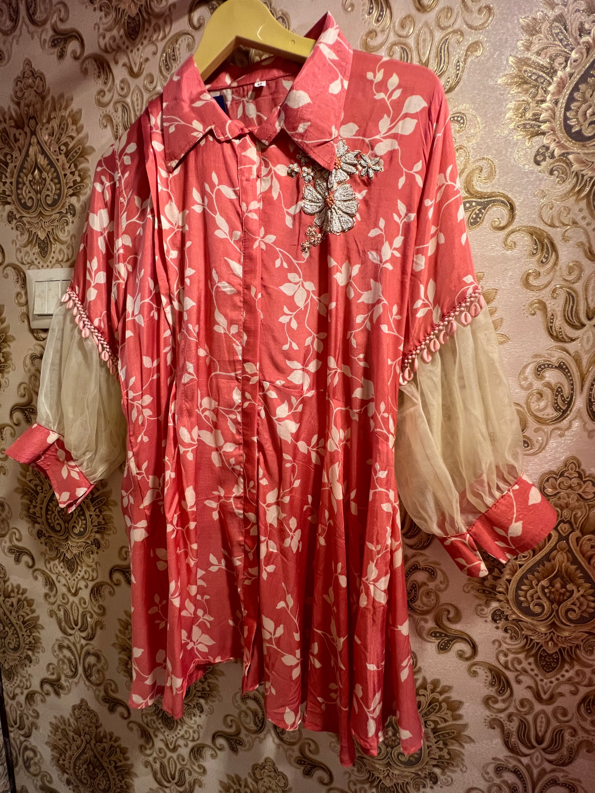 Peach beautiful cord set women clothing cord set SaffronFashion