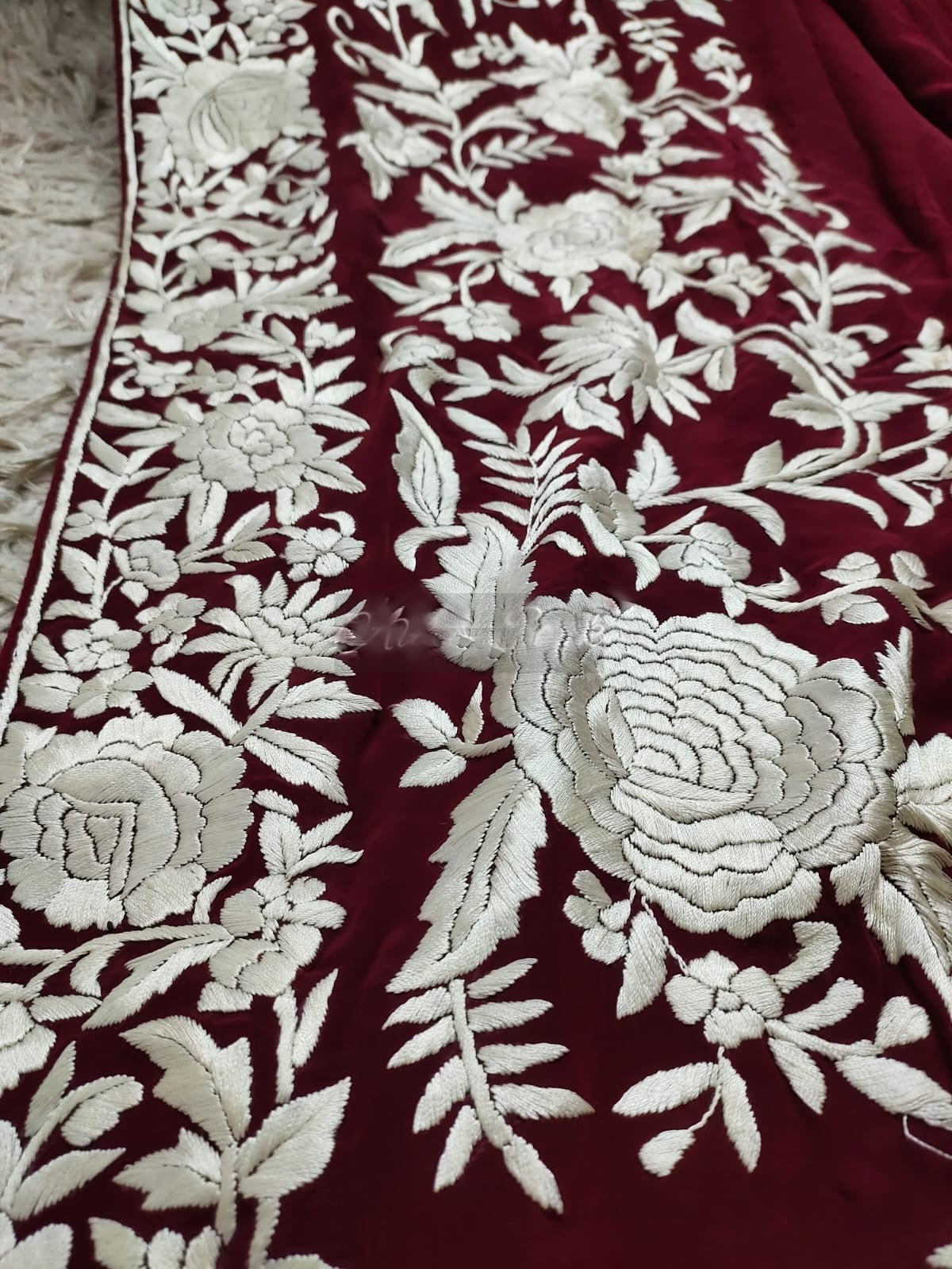 Gulband Parsi gara saree - Saffronfashionindia