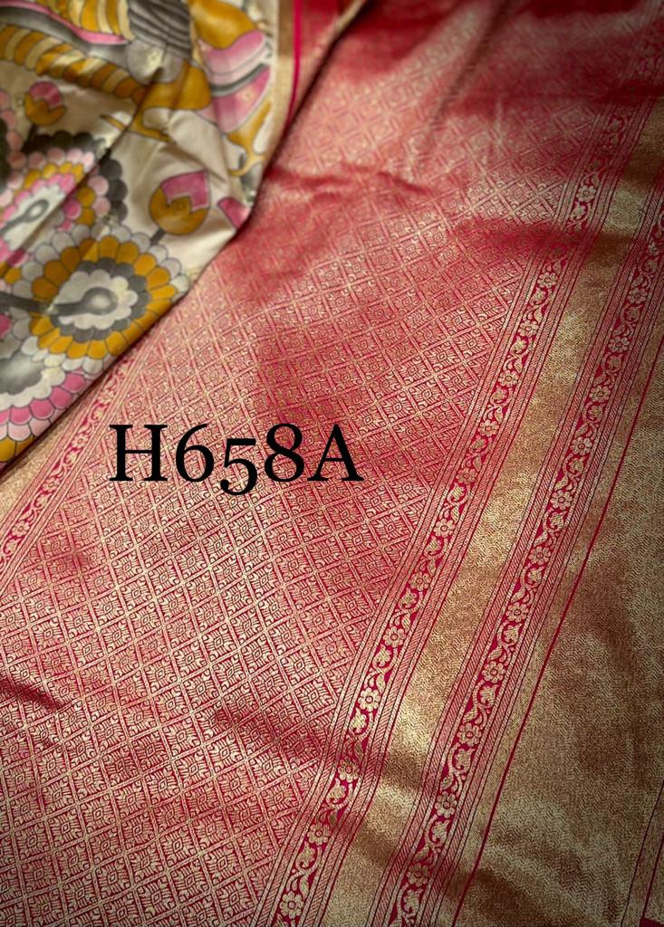 Kalamkari inspired Patola saree - Saffronfashionindia