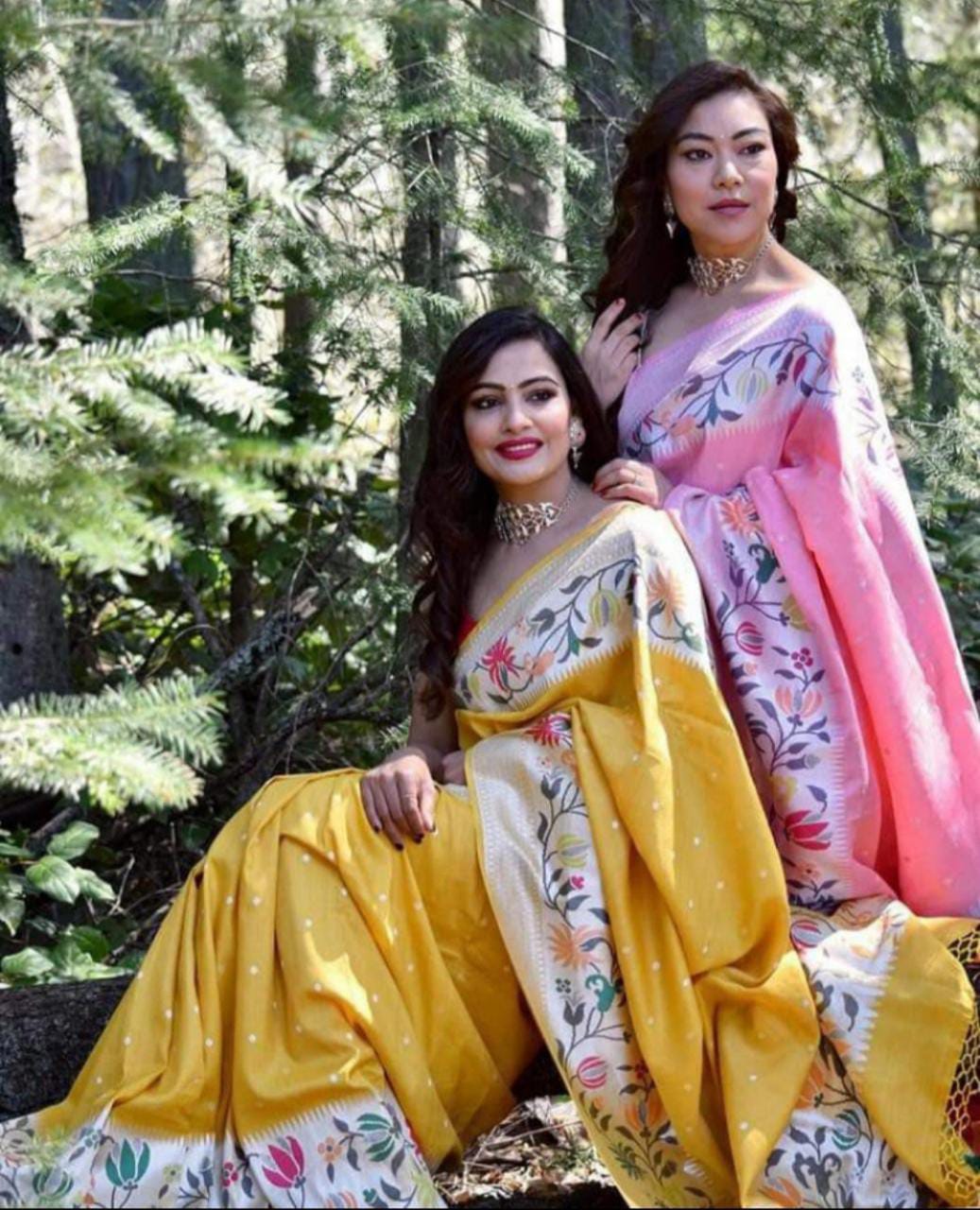 Tussar handloom saree - Saffronfashionindia