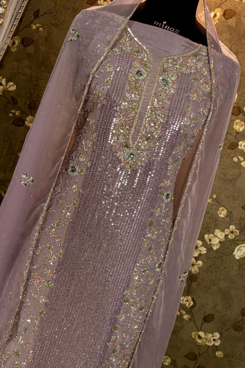 Marie shimmer tissue dress - Saffronfashionindia