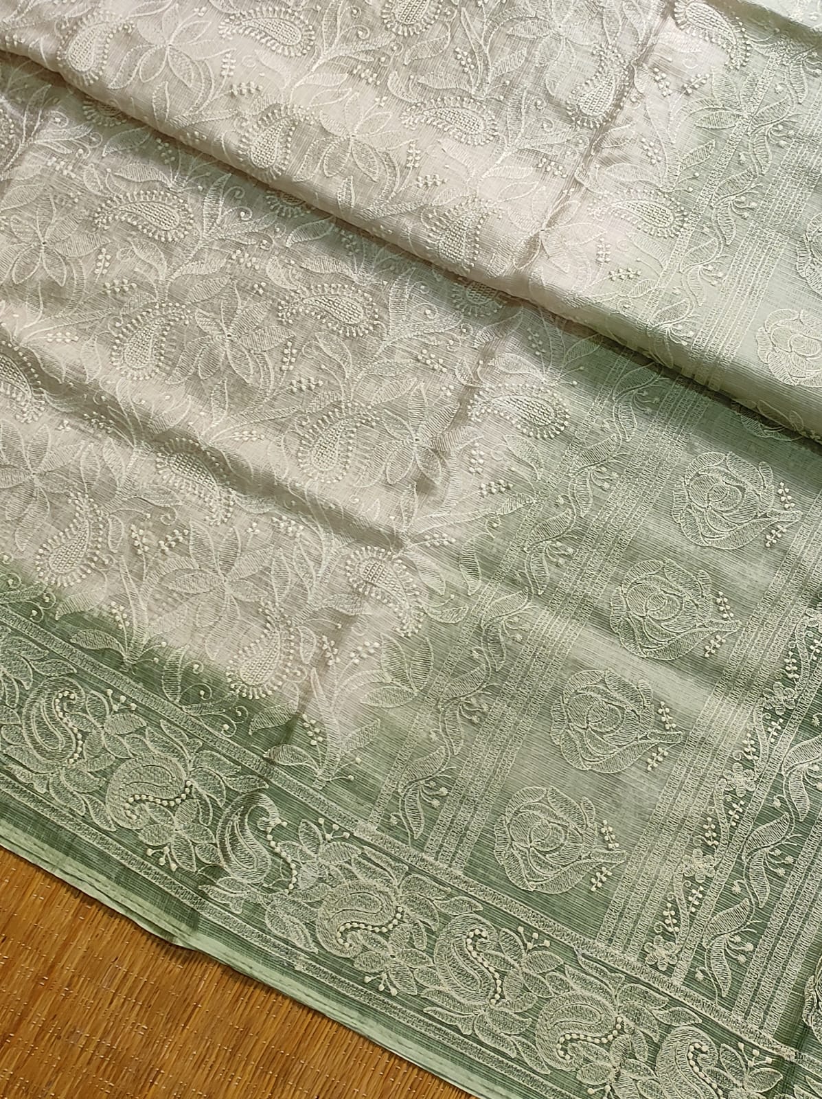 Tussar kota Indian saree - Saffronfashionindia