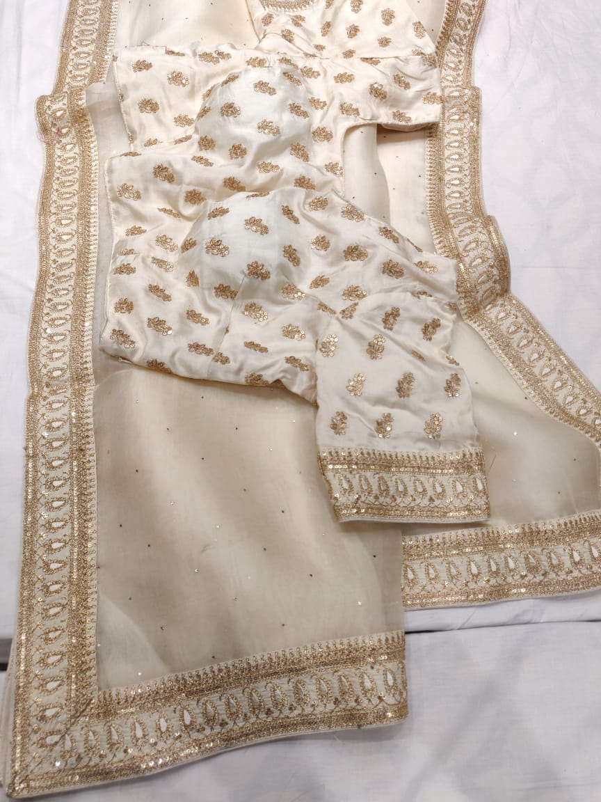 Sabyasachi inspired Mukesh saree - Saffronfashionindia