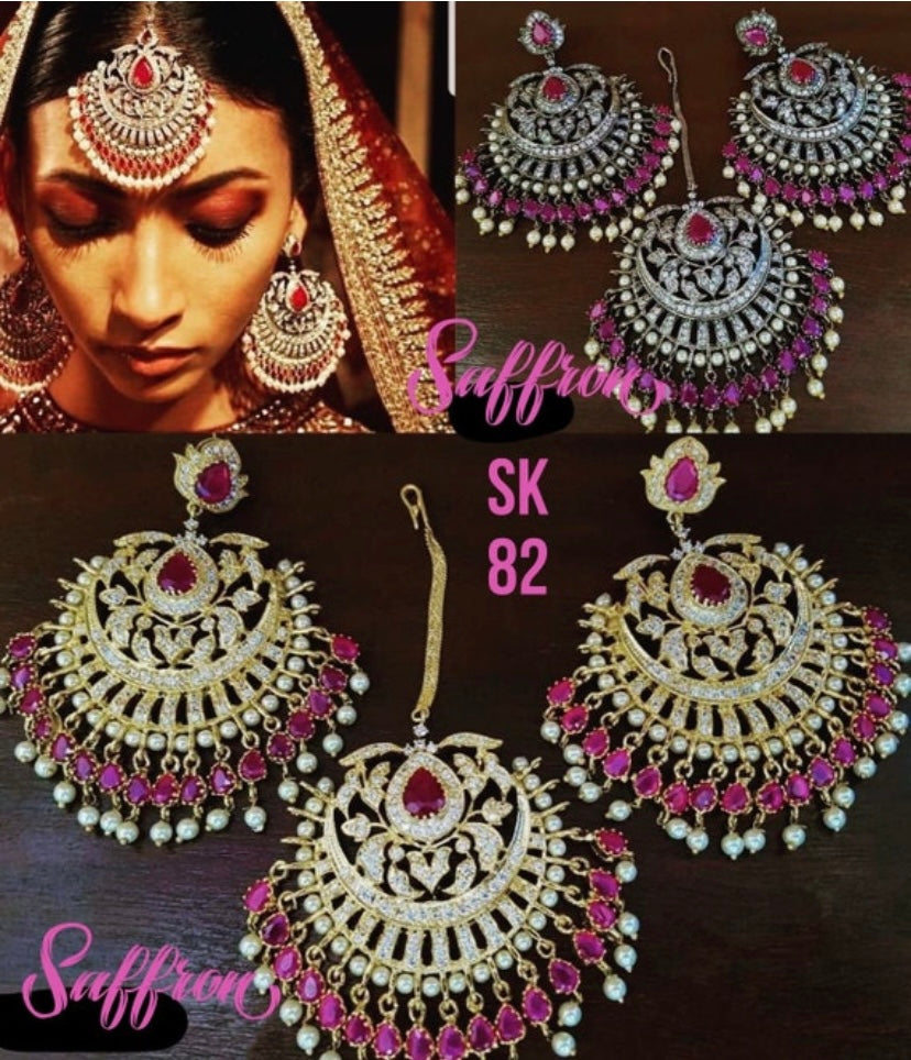 Victorian tikka set - Saffronfashionindia