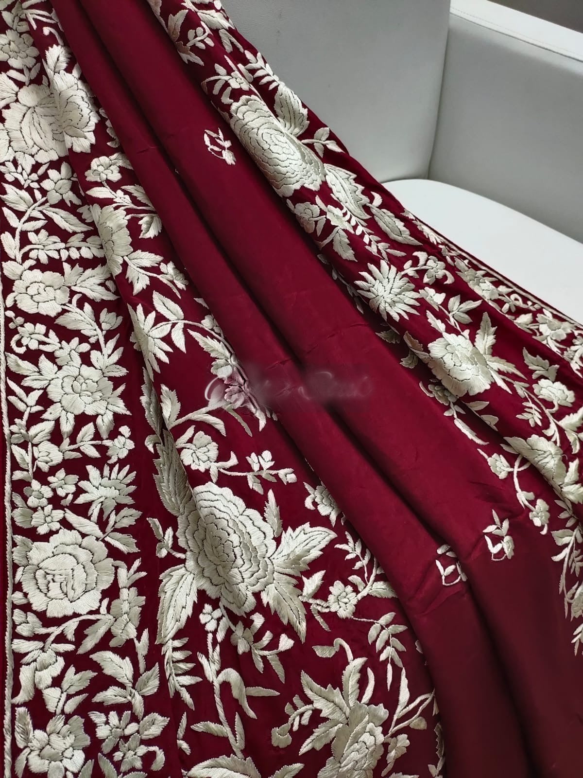Gulband Parsi gara saree - Saffronfashionindia