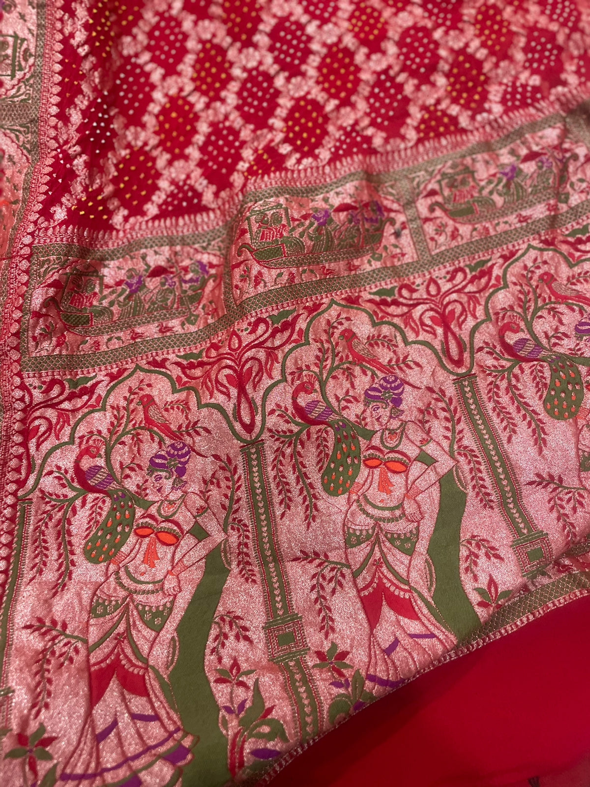 Ramila handloom zari dupatta - Saffronfashionindia