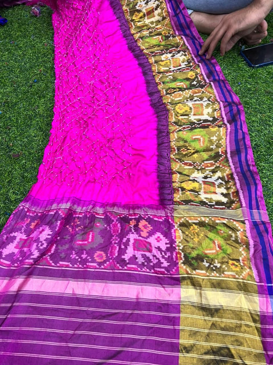 Singuri bandhani dupatta - Saffronfashionindia
