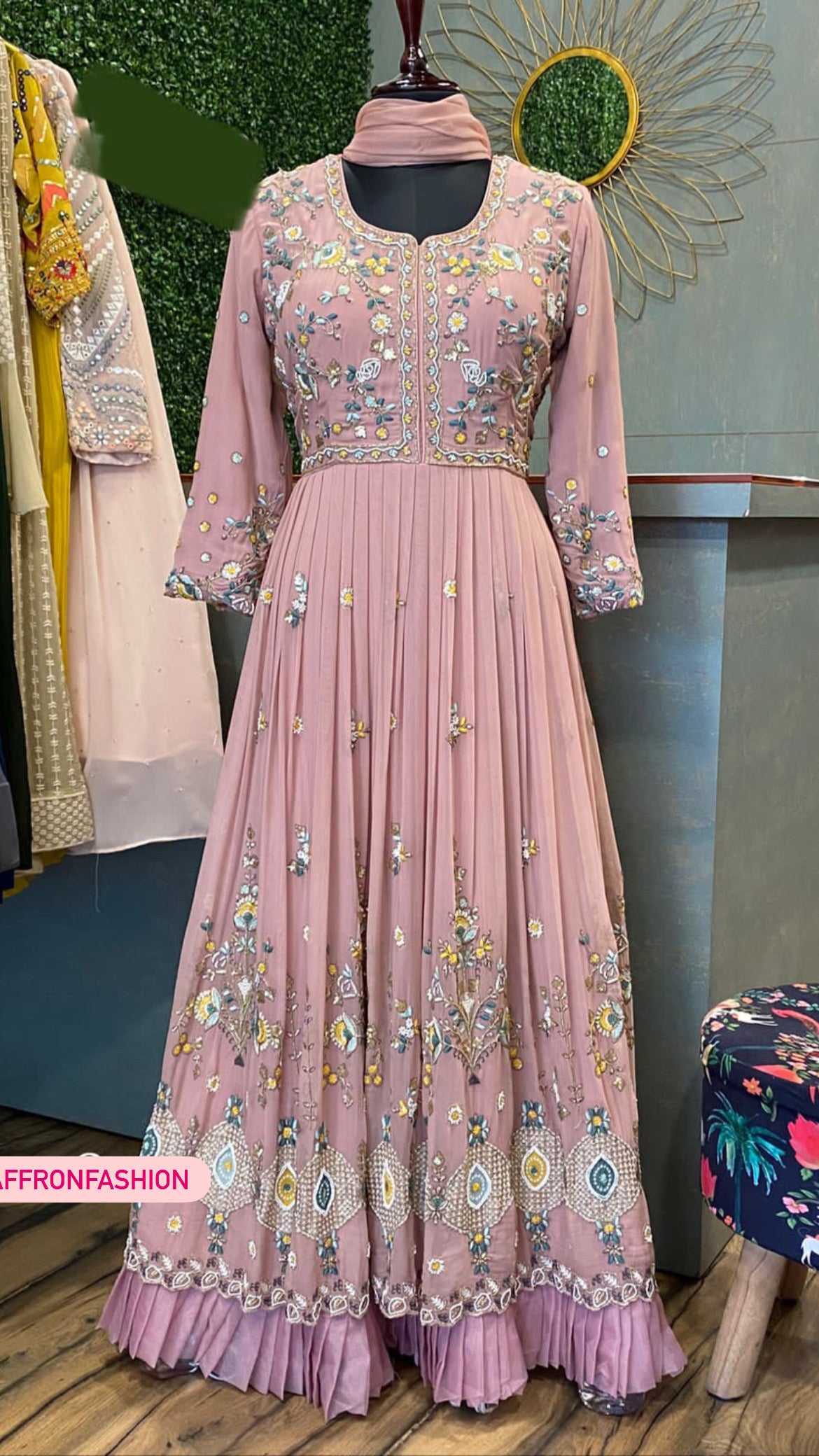 Anarkali dress - Saffronfashionindia