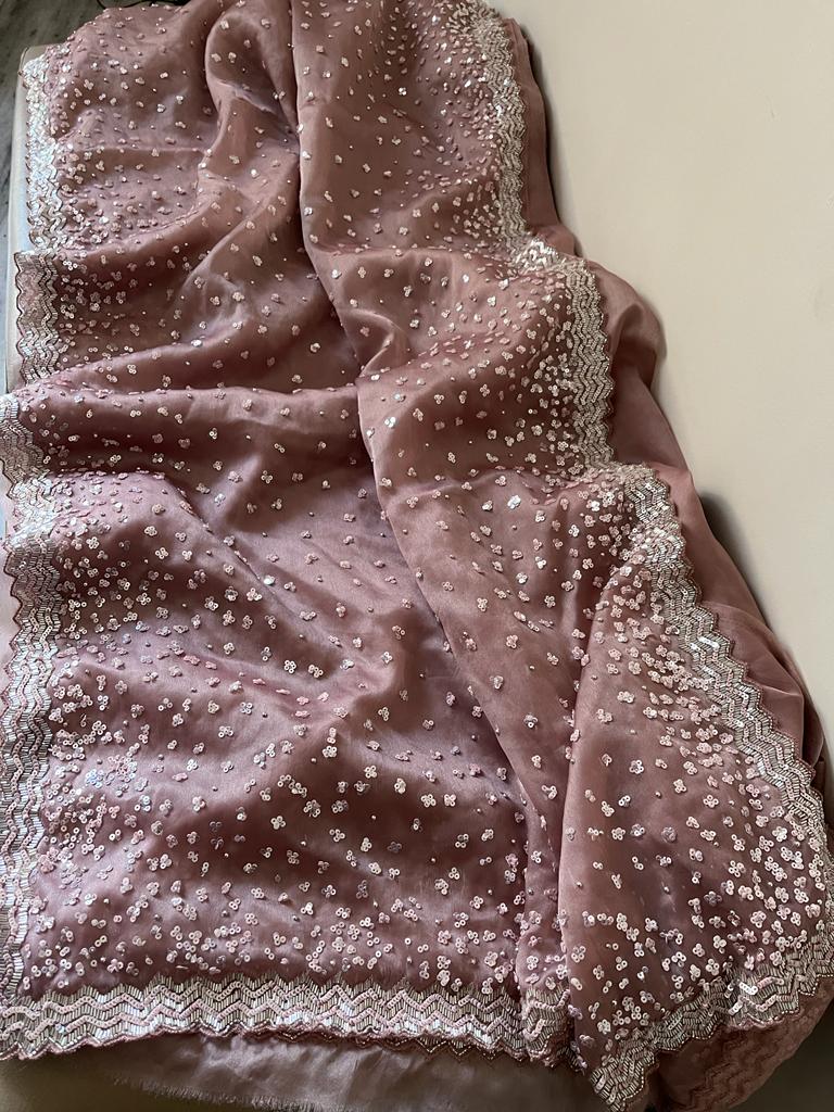Trending organza saree - Saffronfashionindia