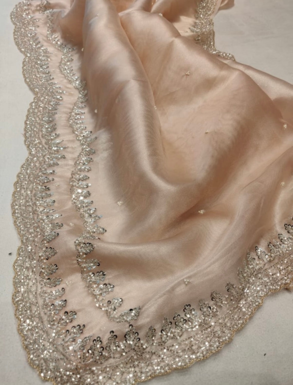 Tissue organza saree partywear sarees Indian sari blouse SaffronFashionindia