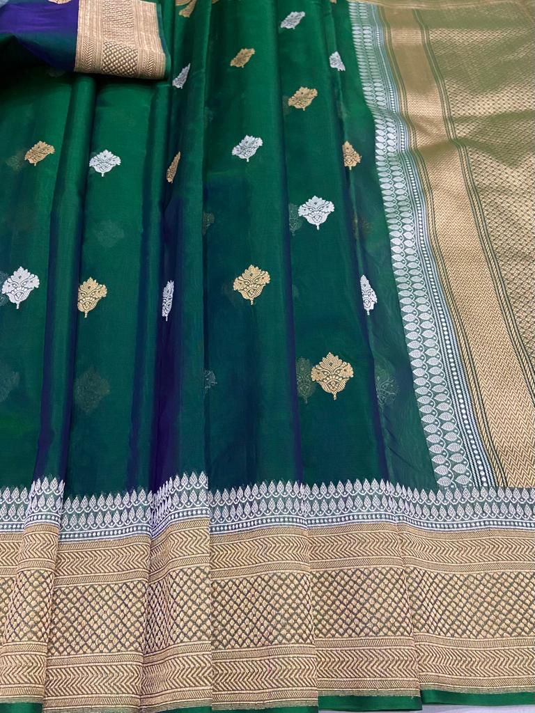 Hansika kora handwoven saree - Saffronfashionindia