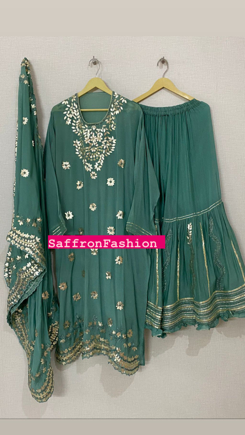 Ravish gharara dress - Saffronfashionindia