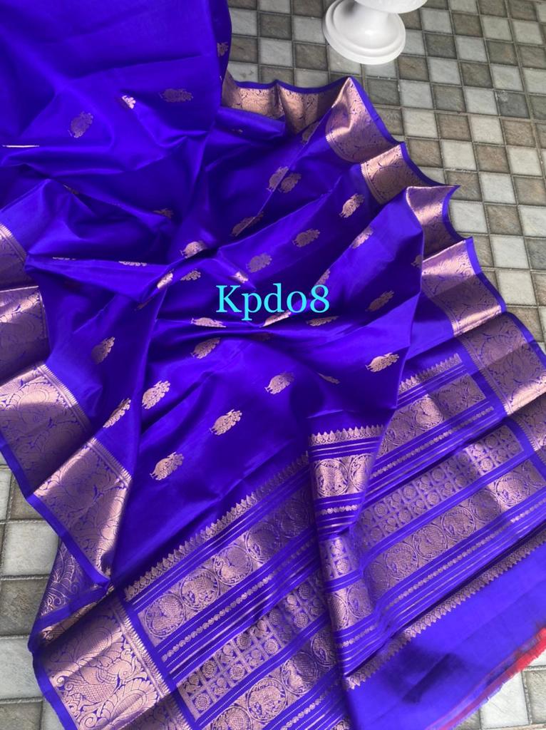 Beautiful kanchi Kanchipuram dupatta - Saffronfashionindia