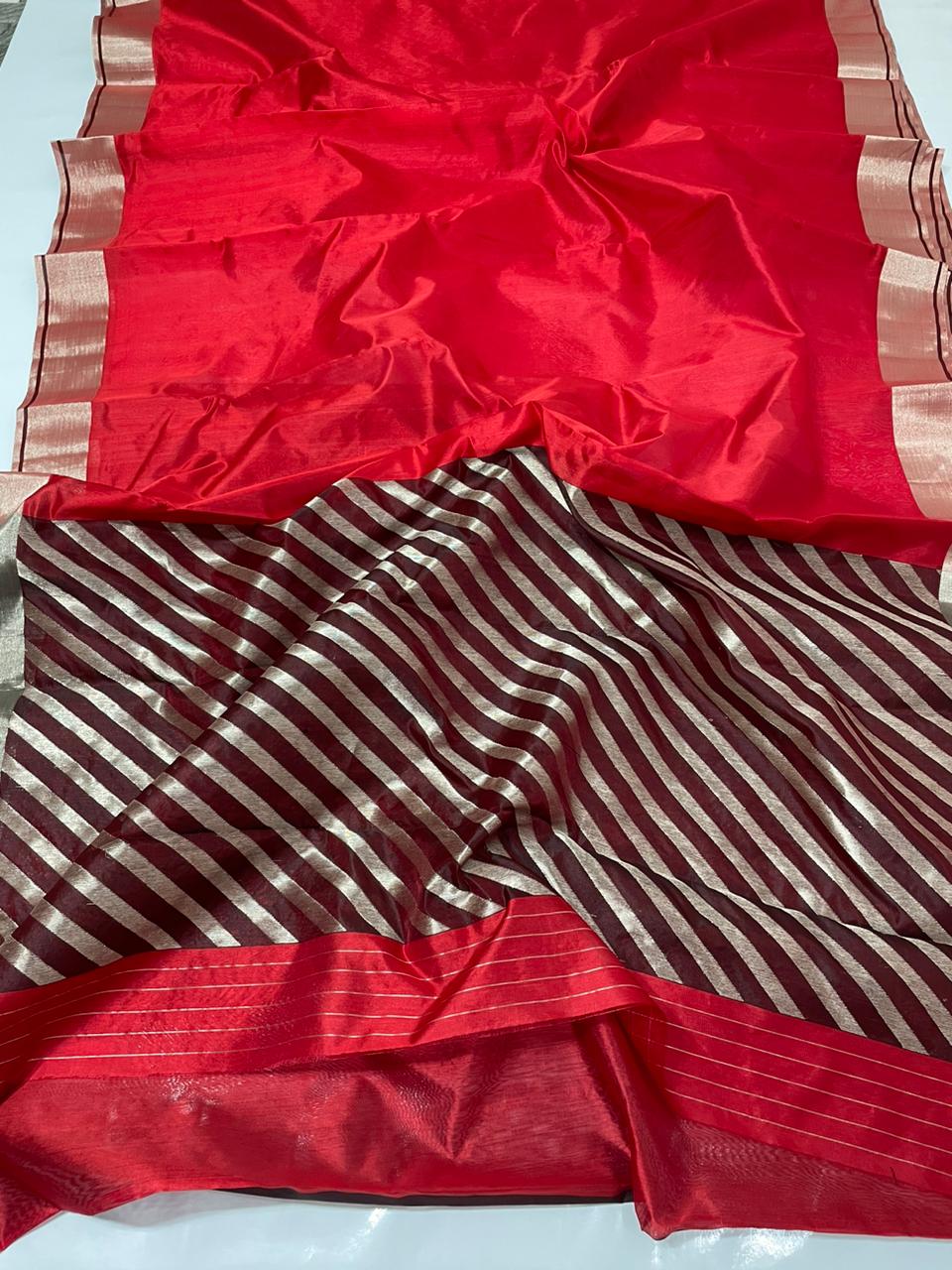 Radhe Chanderi saree - Saffronfashionindia