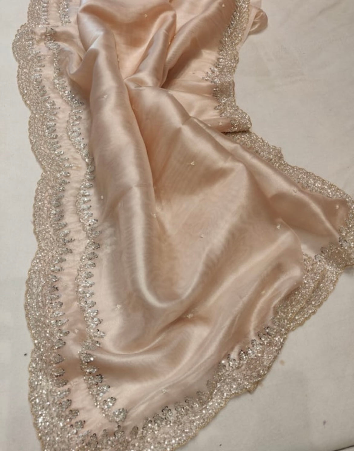 Tissue organza saree partywear sarees Indian sari blouse SaffronFashionindia