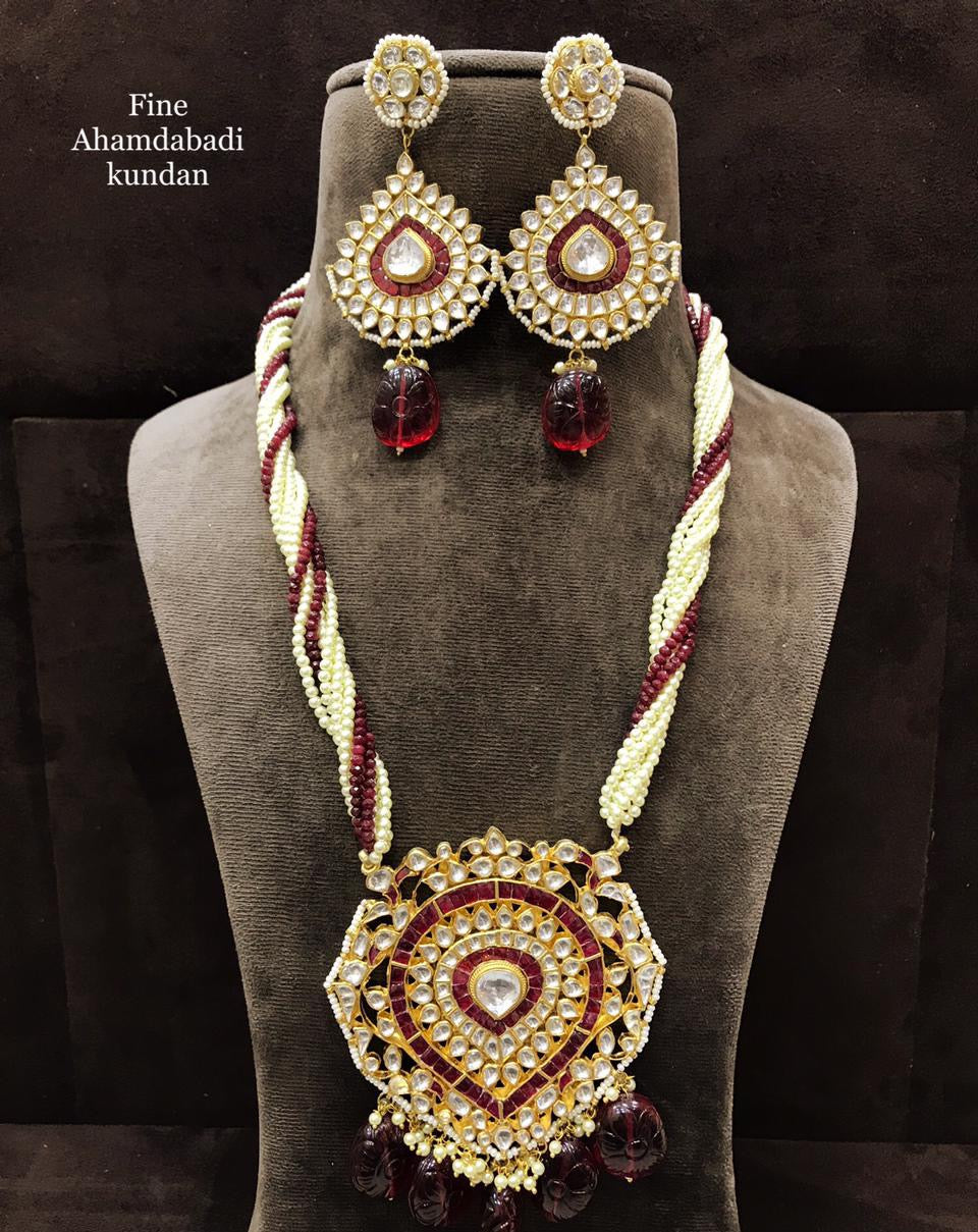 Paan necklace set - Saffronfashionindia