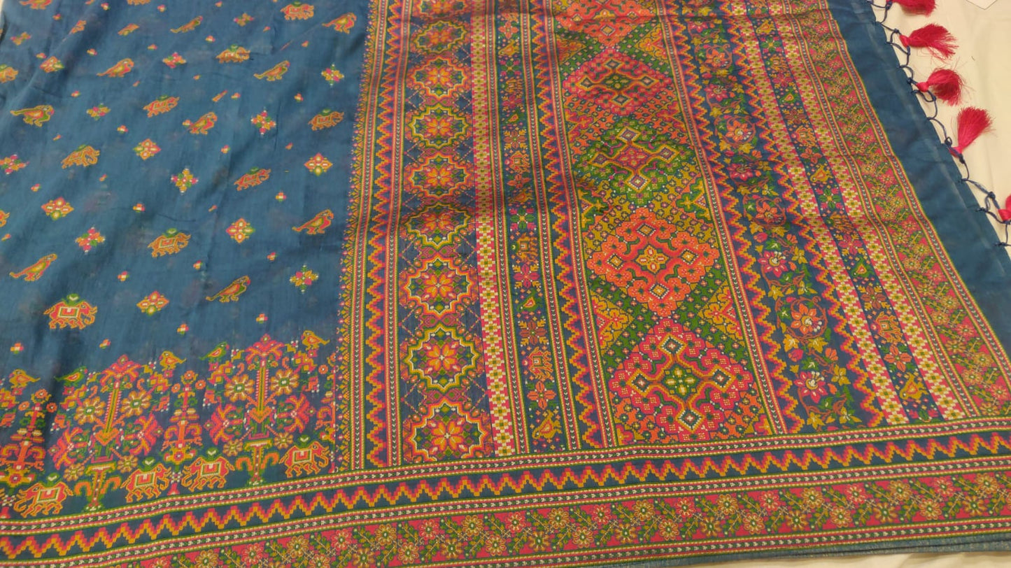 Beautiful Kani silk saree - Saffronfashionindia
