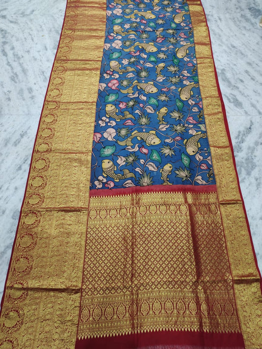Avijha Kalamkari saree - Saffronfashionindia