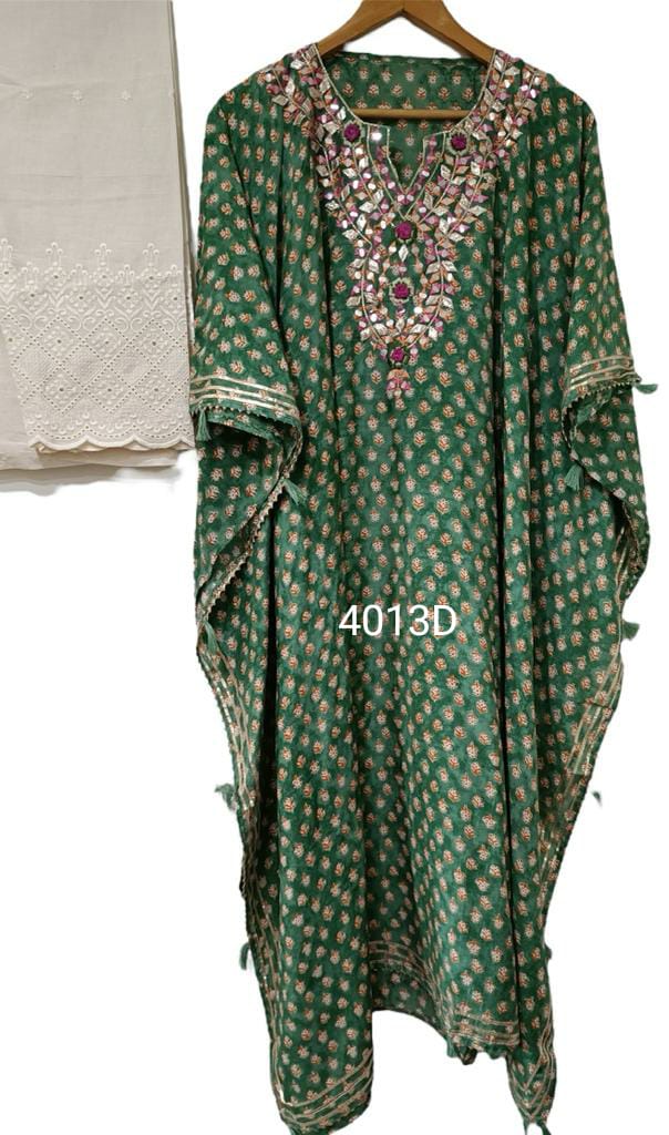 Dilbara kaftan set - Saffronfashionindia