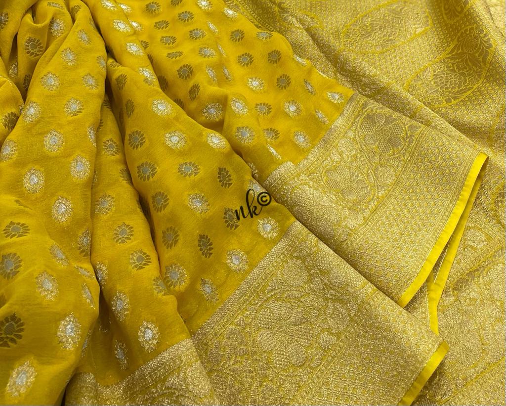 Vanis georgette saree - Saffronfashionindia