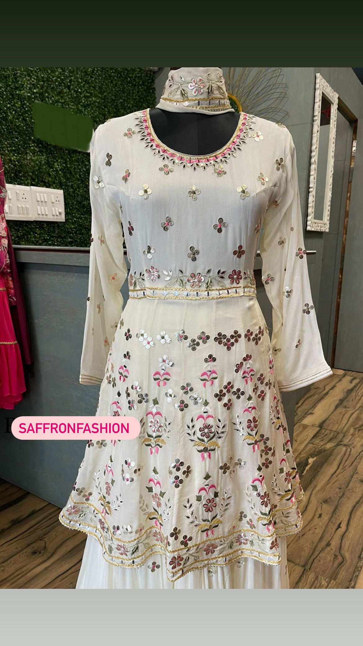 Chandani kurta Pakistani dress - Saffronfashionindia