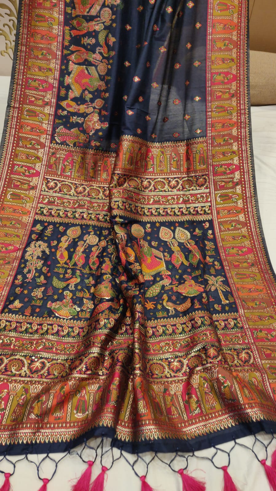 Beautiful Kani silk saree - Saffronfashionindia