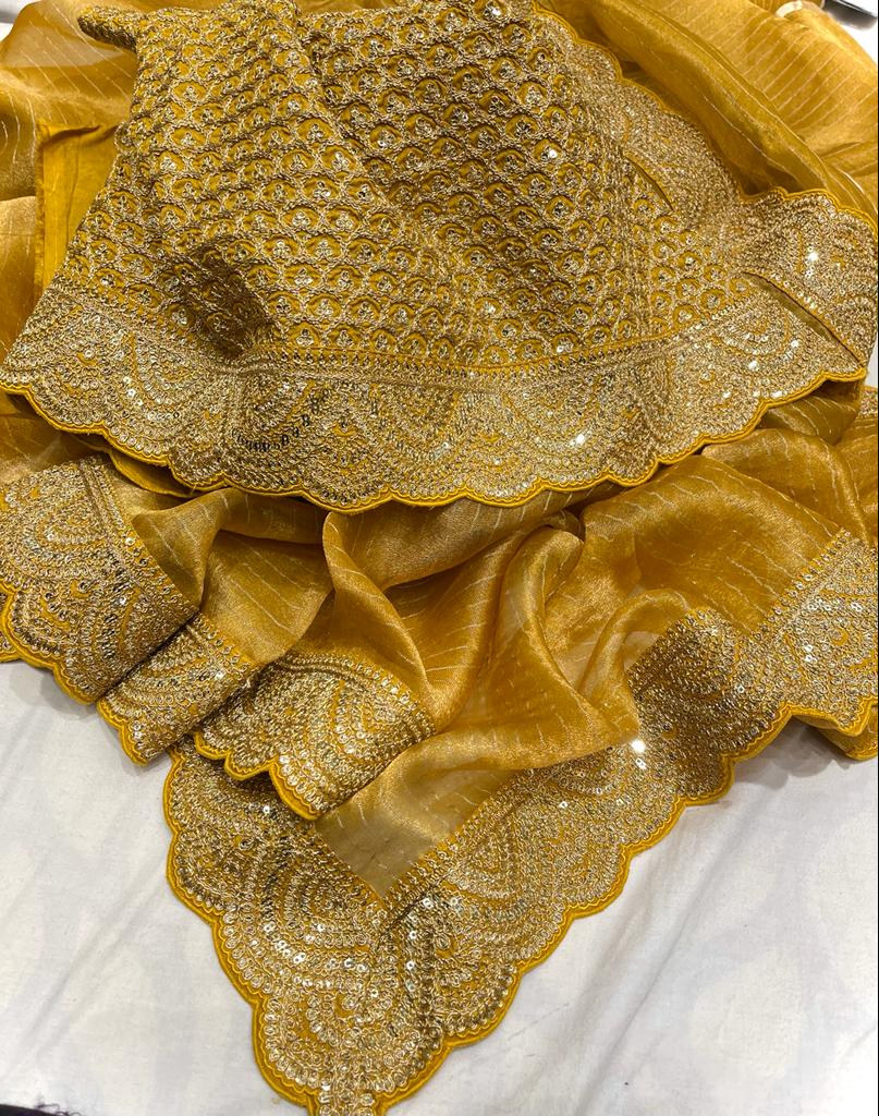 Rangvana tissue kanjeevaram saree - Saffronfashionindia
