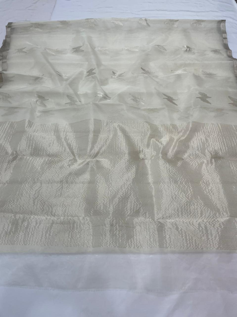 Falish Chanderi saree - Saffronfashionindia
