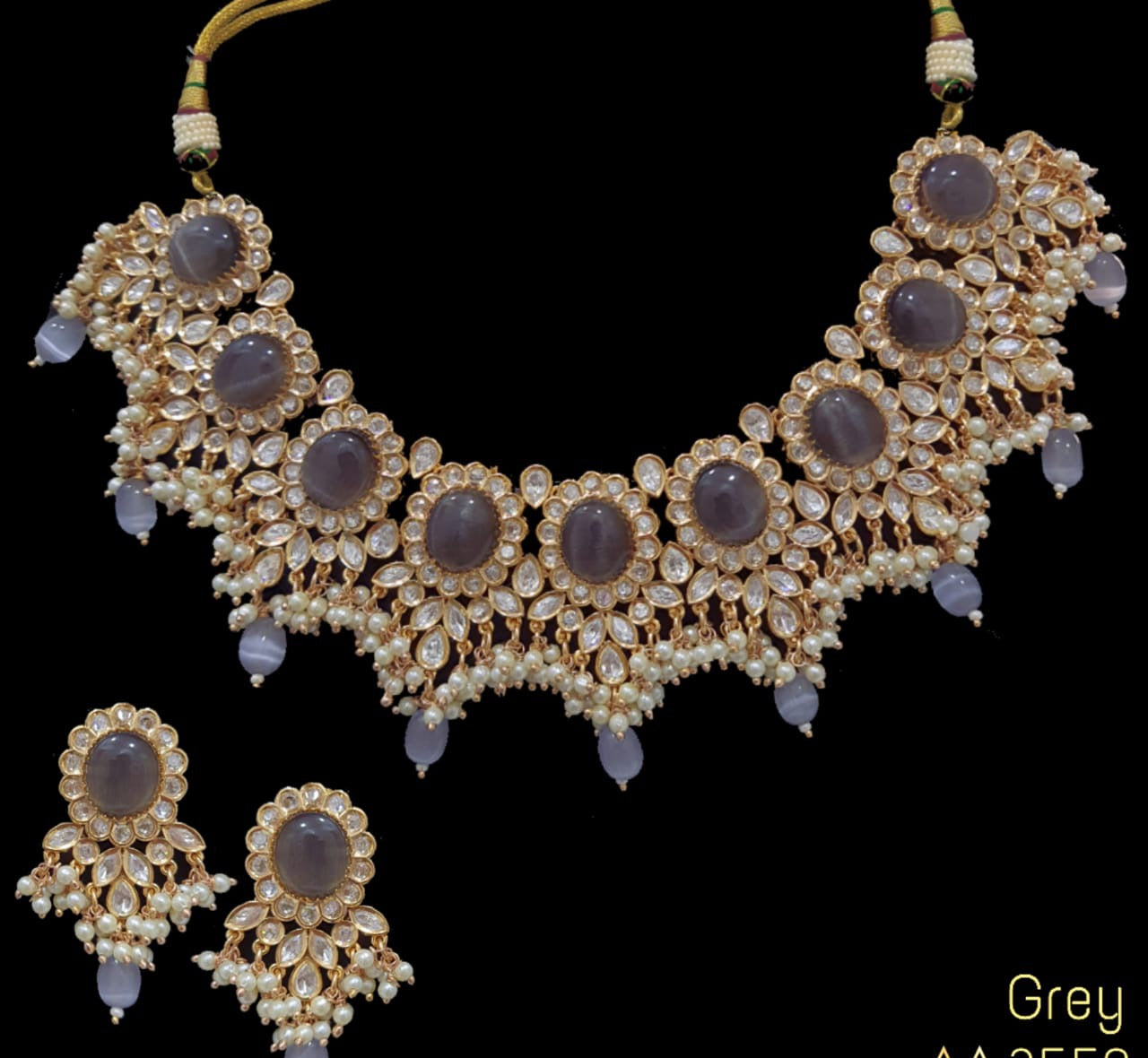 Navsha necklace set - Saffronfashionindia