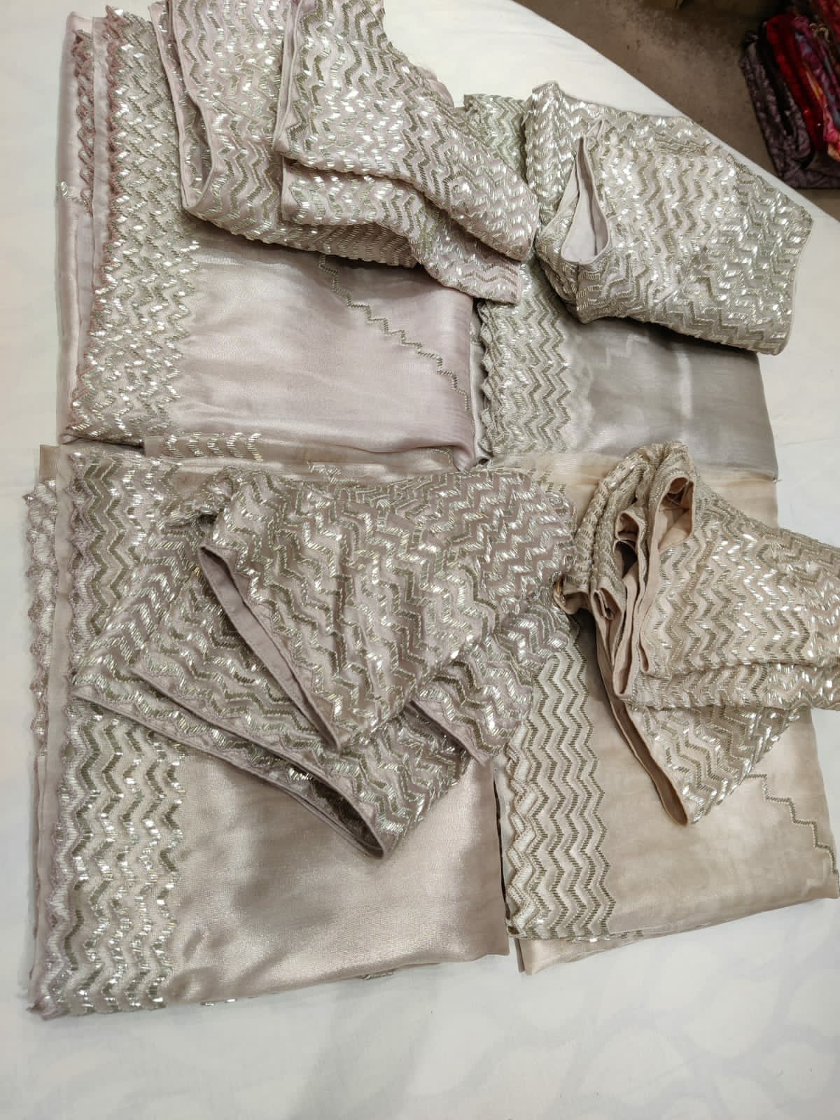 Bilbuli tissue organza saree - Saffronfashionindia