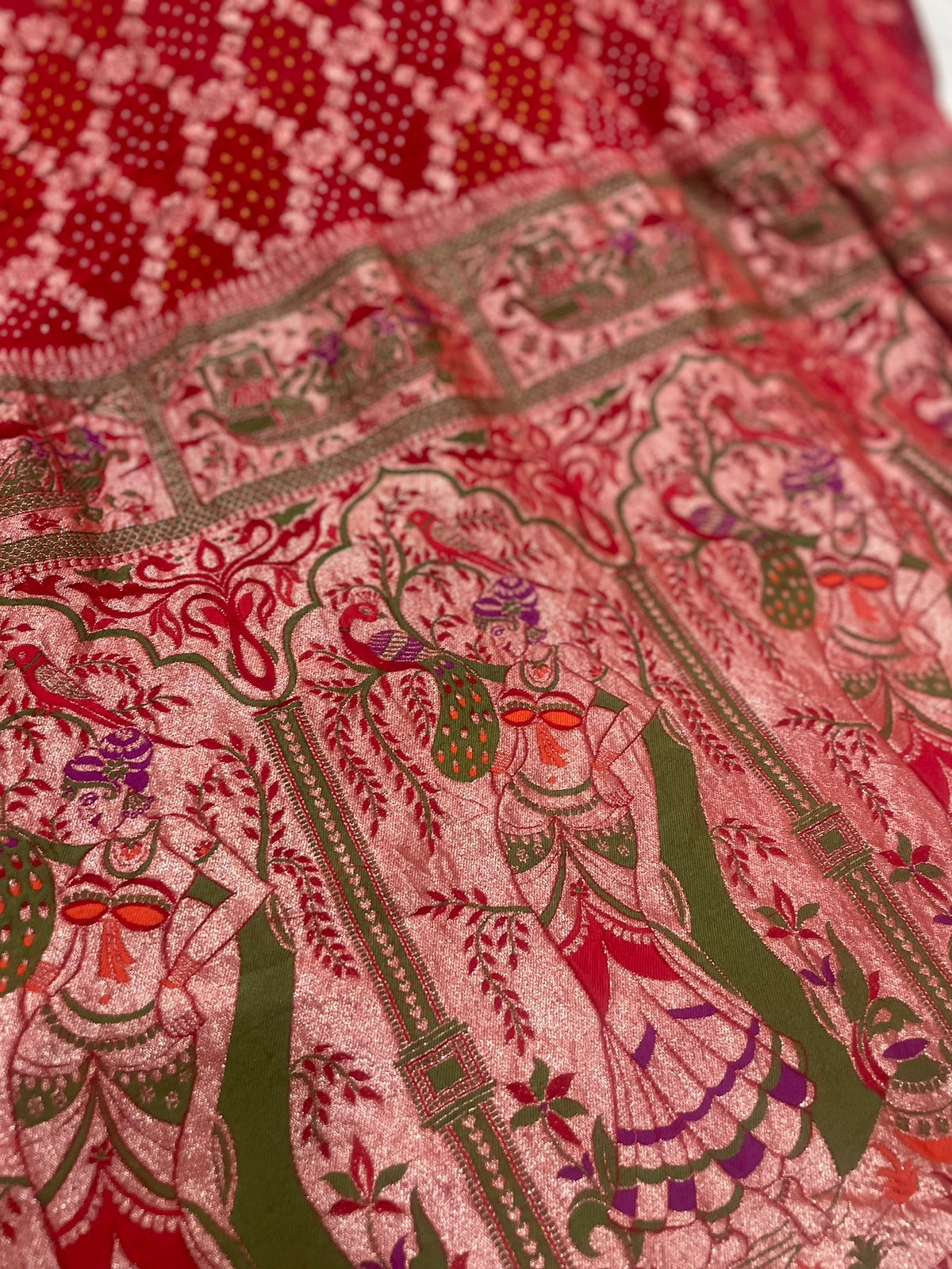 Ramila handloom zari dupatta - Saffronfashionindia