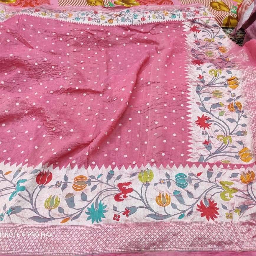 Tussar handloom saree - Saffronfashionindia