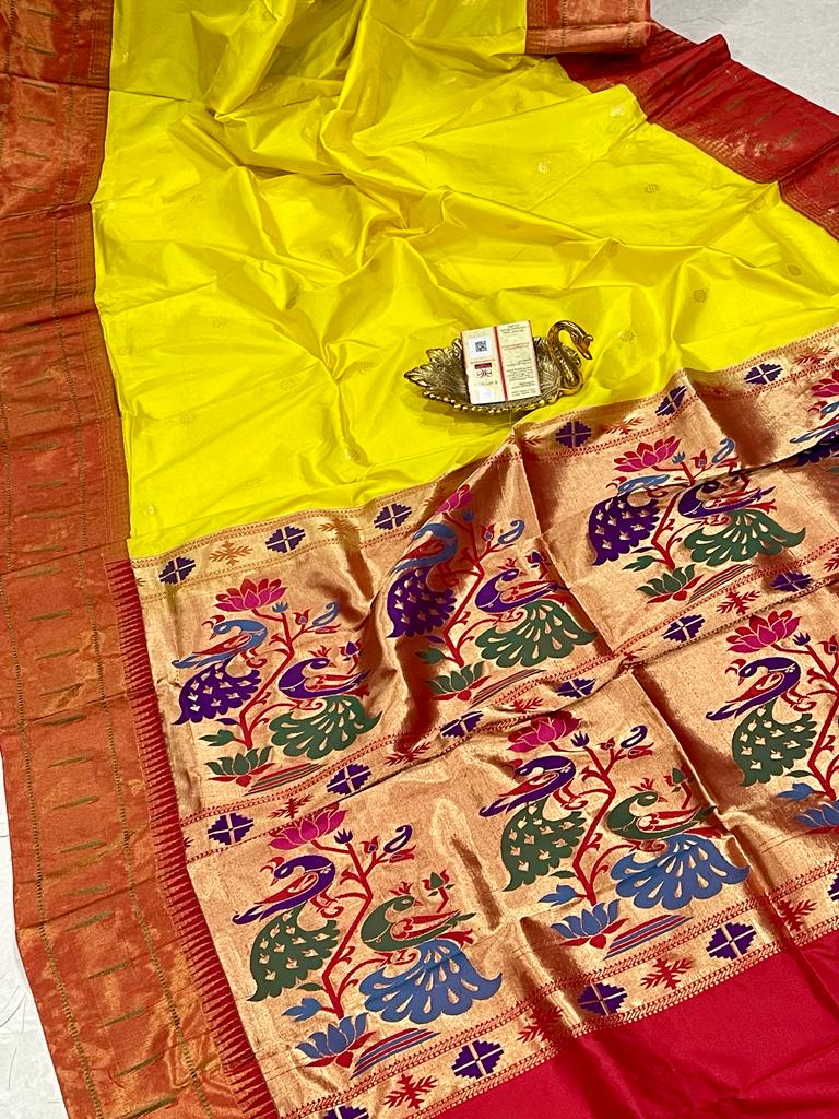 Danish Paithani inspired saree - Saffronfashionindia