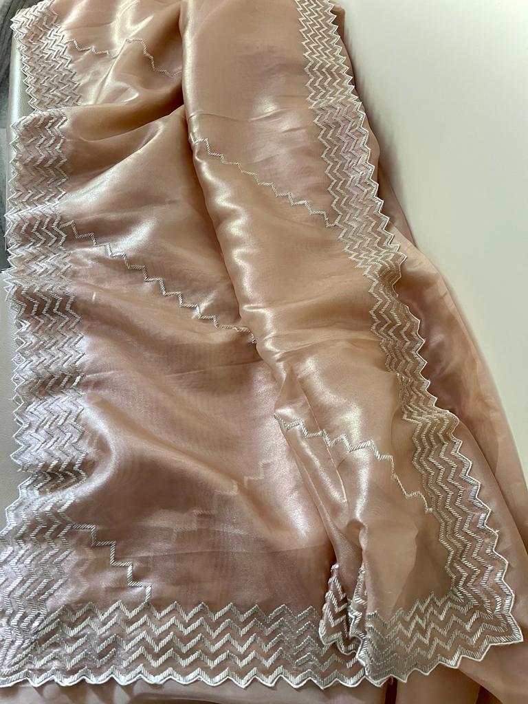 Kinisha tissue partywear saree - Saffronfashionindia